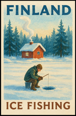 Finland Ice Fishing Adventure Poster
