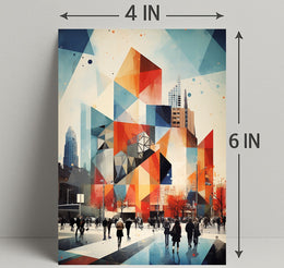 Urban Geometric Symphony Poster
