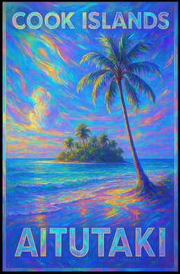 Aitutaki Cook Islands Paradise Poster