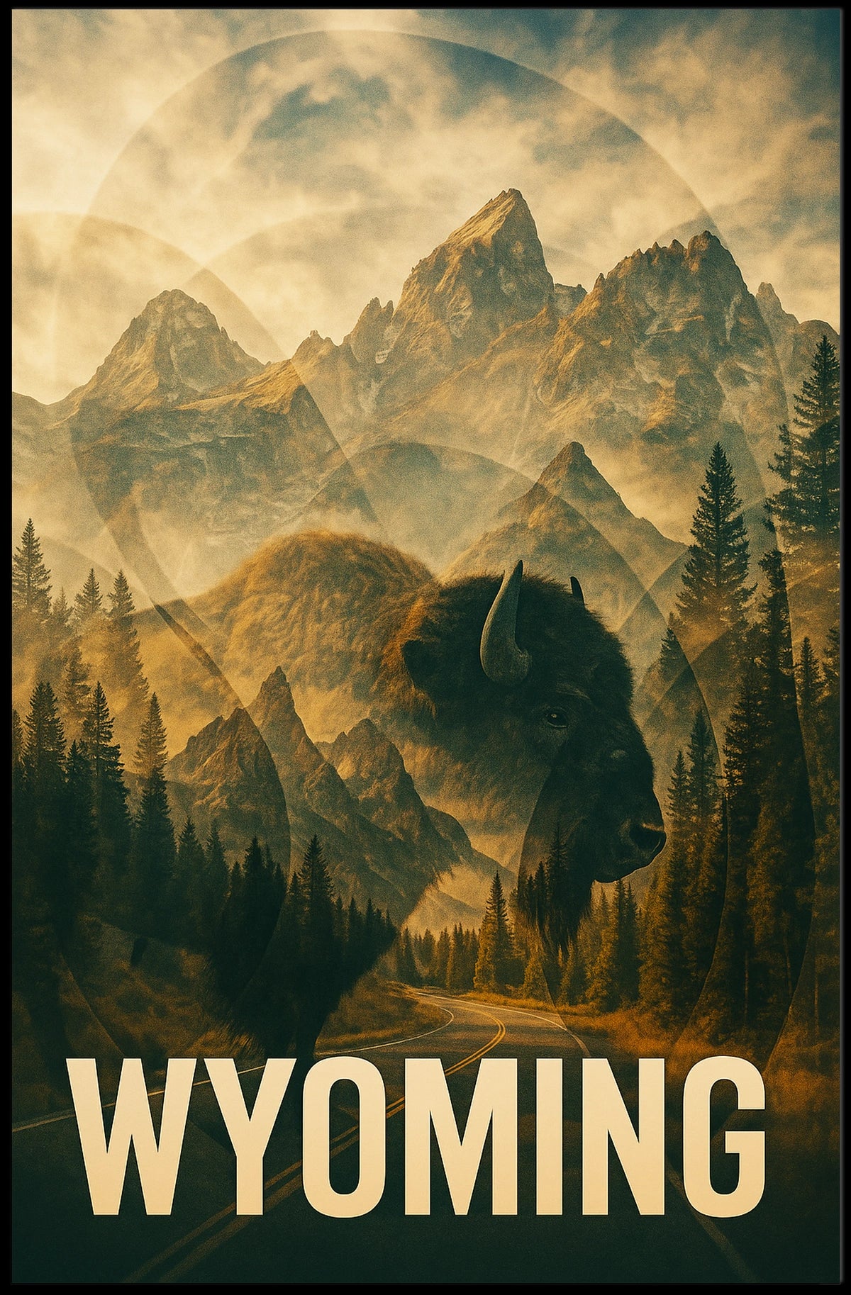 Wyoming Wilderness Poster