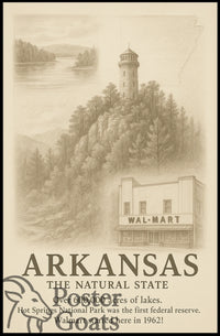 Arkansas Vintage Art: The Natural State Heritage Poster