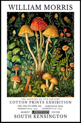 William Morris 19th Century Cotton Prints Poster