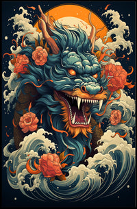 Dragon Of The Waves Poster