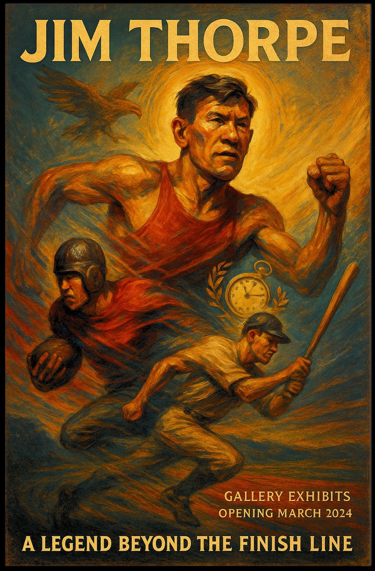 A Legend Beyond the Finish Line Jim Thorpe Poster