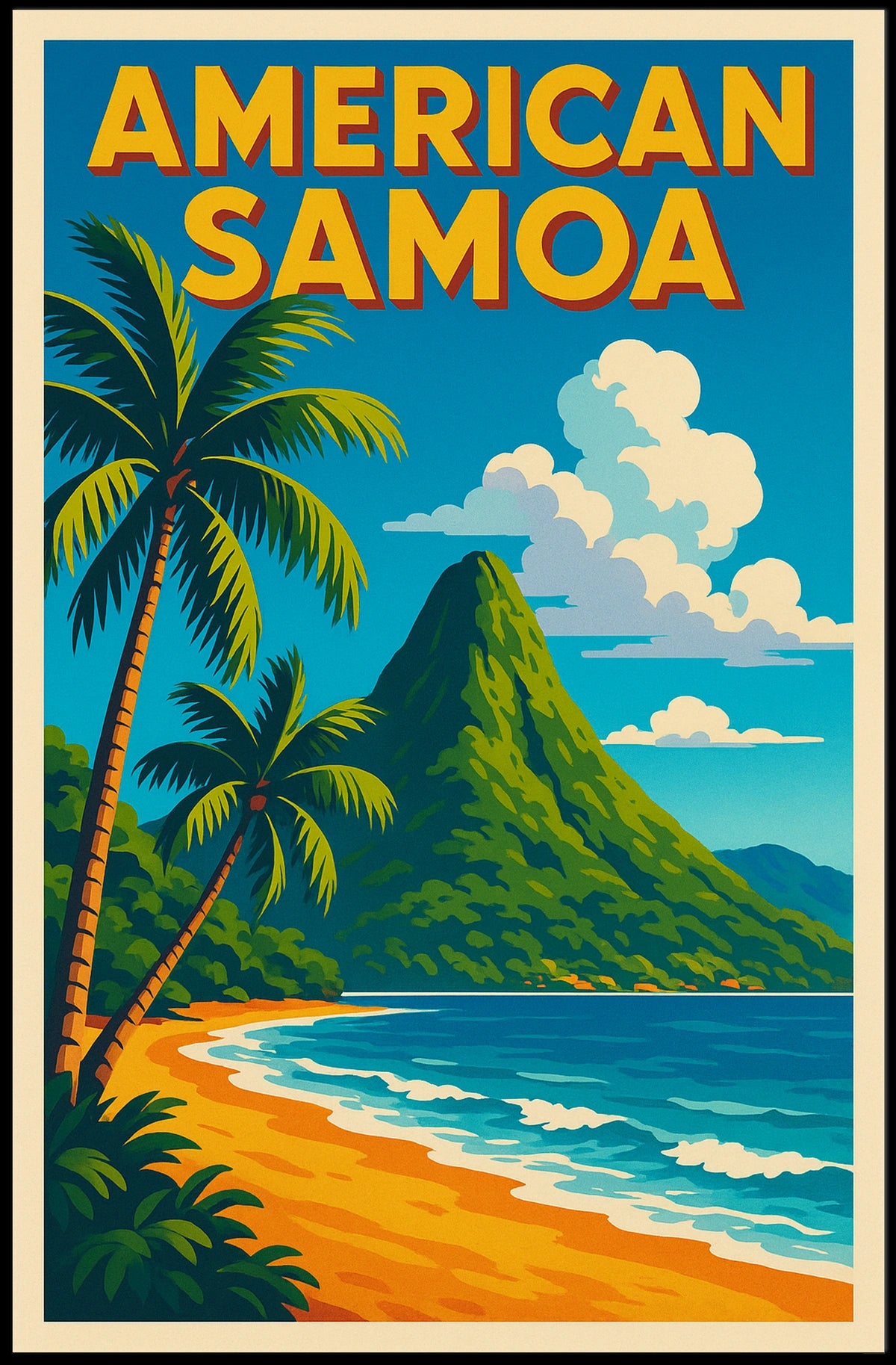 American Samoa Paradise Poster