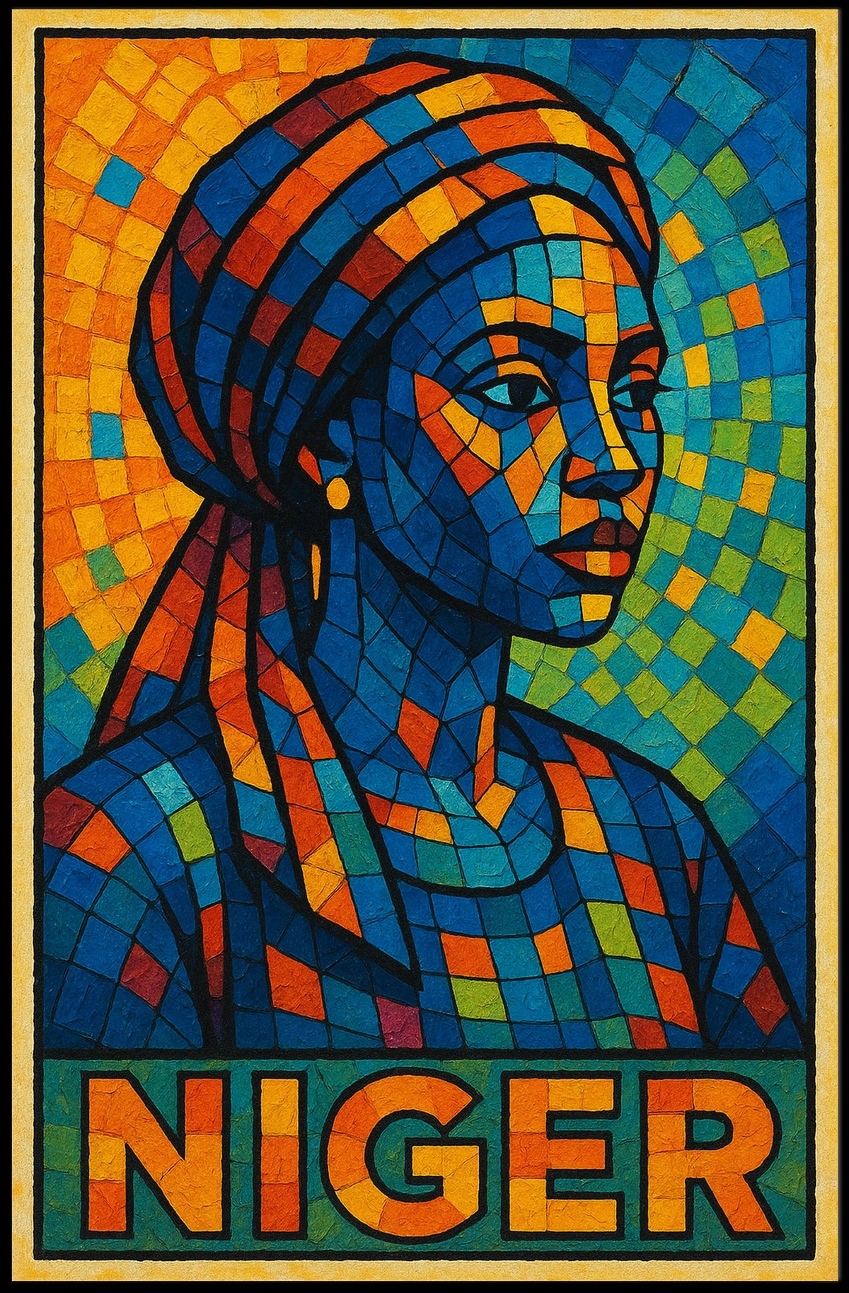 Vibrant Tribute to Niger Poster