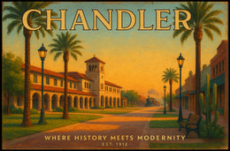 Chandler Travel Poster with Historic Charm