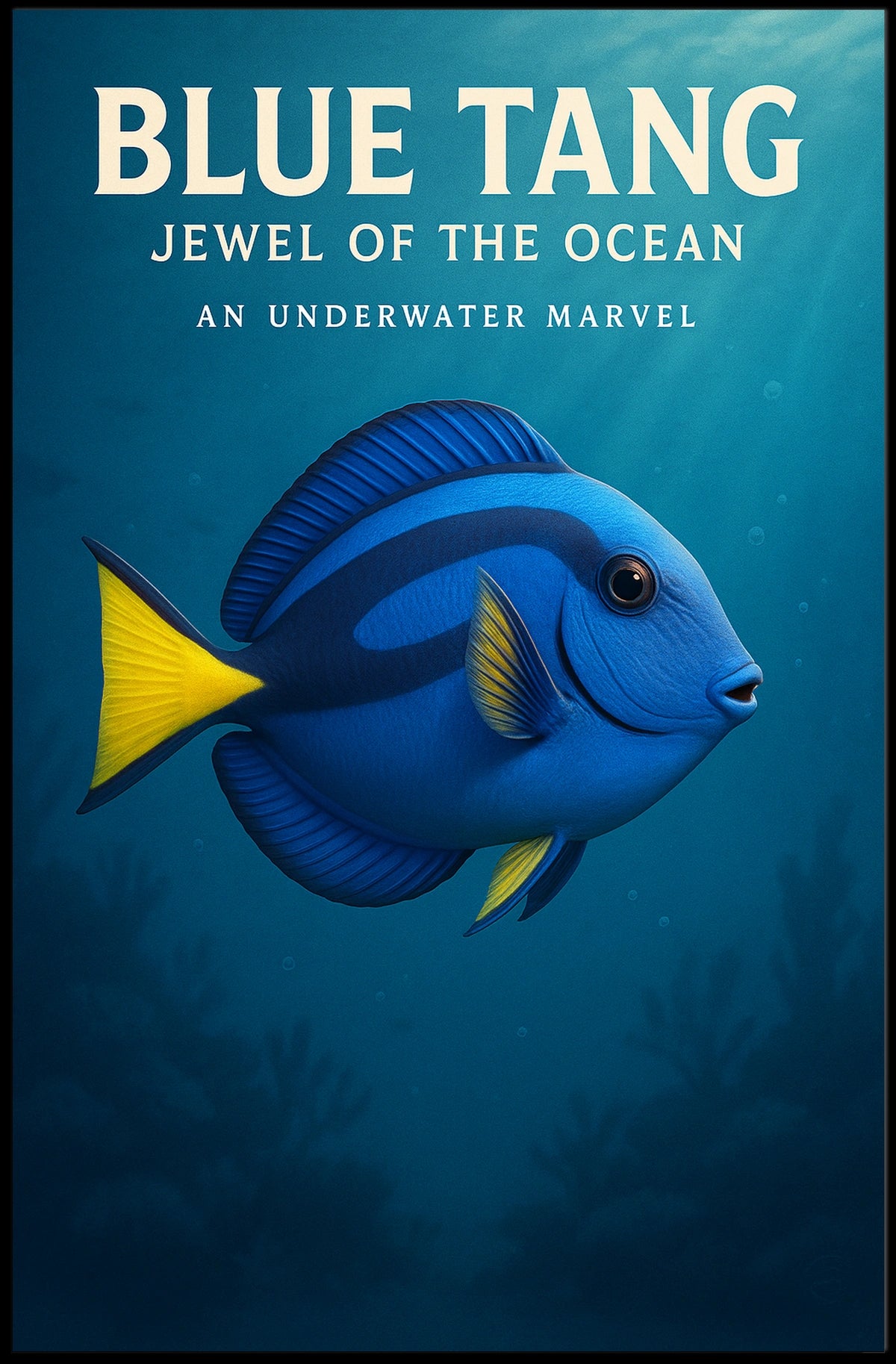 Blue Tang Jewel Of The Ocean Poster