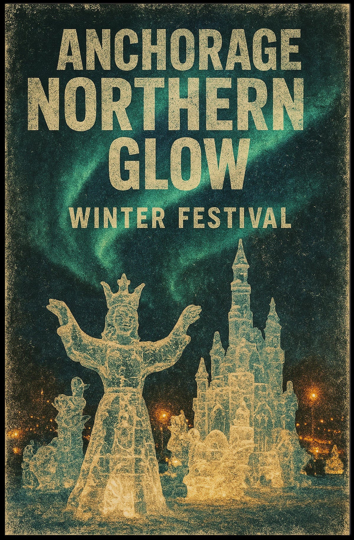 Anchorage Northern Glow Winter Festival Poster