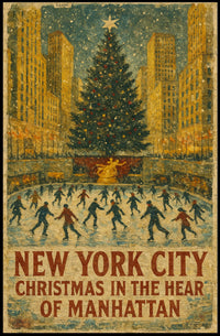 Christmas In Manhattan Poster