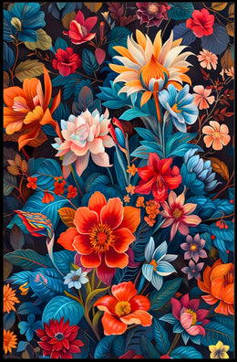 Vibrant Floral Symphony William Morris Art Poster