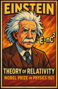 Einstein Relativity Vintage Science Decor Scenic Home Wall Art Iconic Timeless Wanderlust Poster