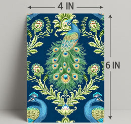 Majestic Peacock Elegance William Morris Art Poster