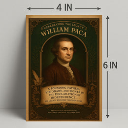 Celebrating the Legacy of William Paca Poster PosterGoat