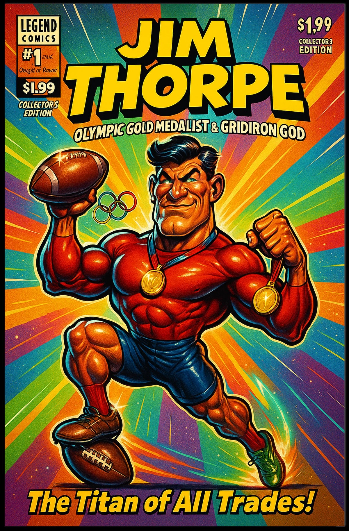 Jim Thorpe The Ultimate Athlete Poster