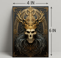Ornate Skull Emblem Poster