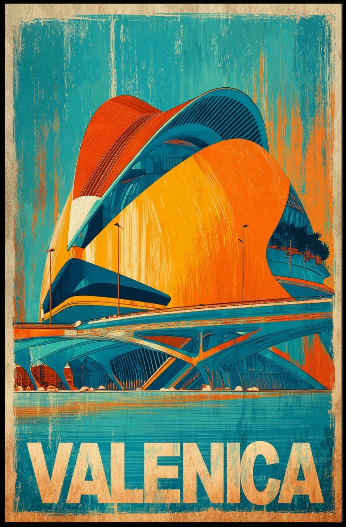 Valencia Architecture Poster