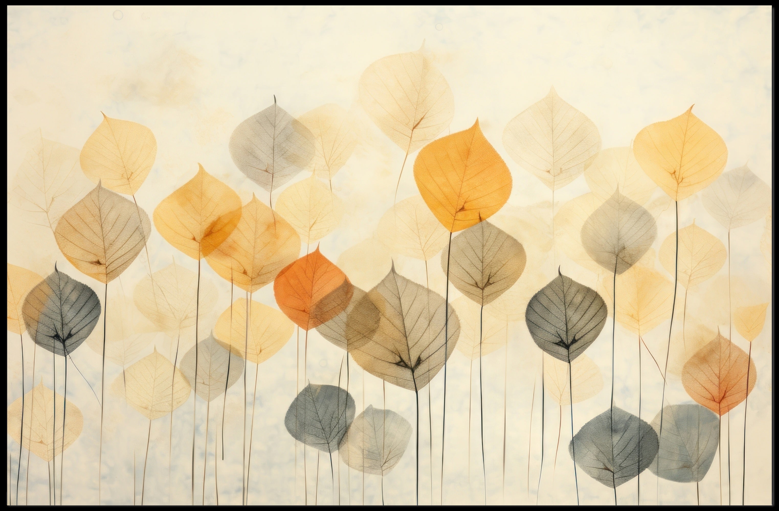 Autumn Leaves Abstraction Poster