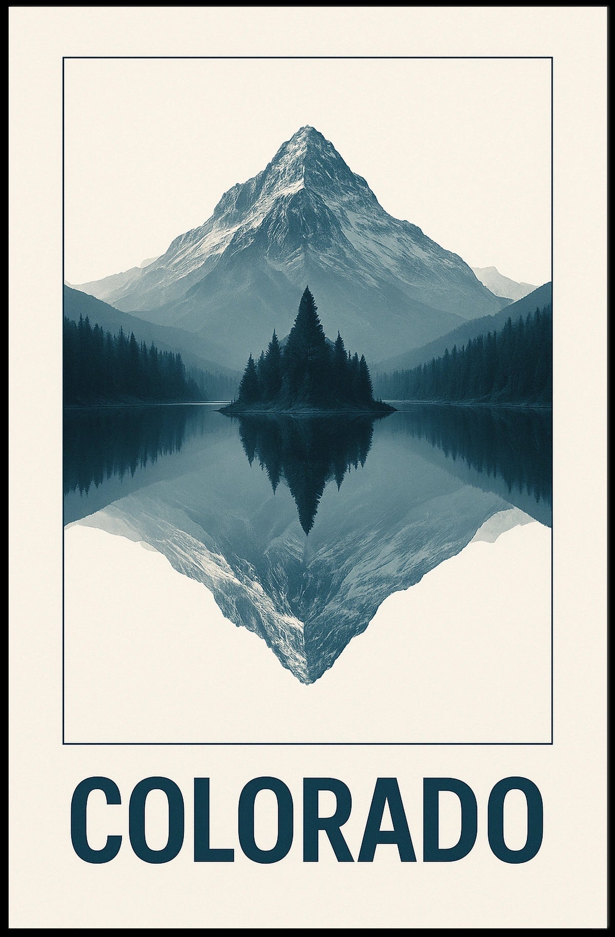 Colorado Mountain Reflection Poster