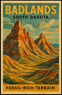 Badlands Of South Dakota Poster