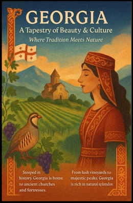 Georgia A Tapestry Of Beauty Culture Poster