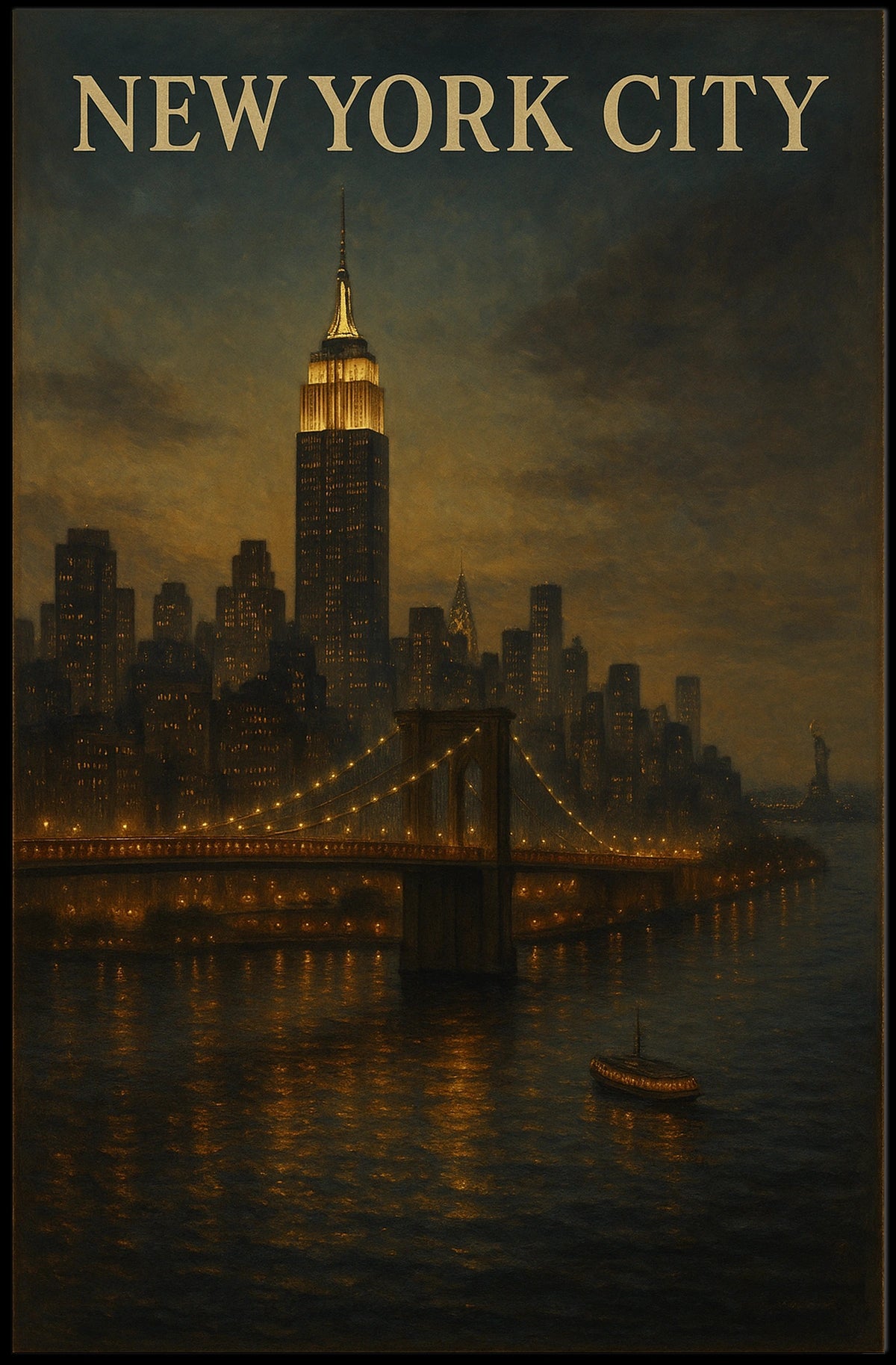 New York City Skyline Poster