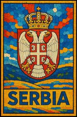 Serbia National Emblem Poster