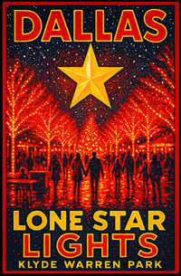 Lone Star Lights At Klyde Warren Park Poster