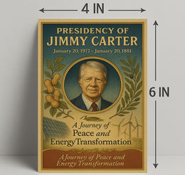Jimmy Carter Presidency Overview Poster Wall Art Print PosterGoat
