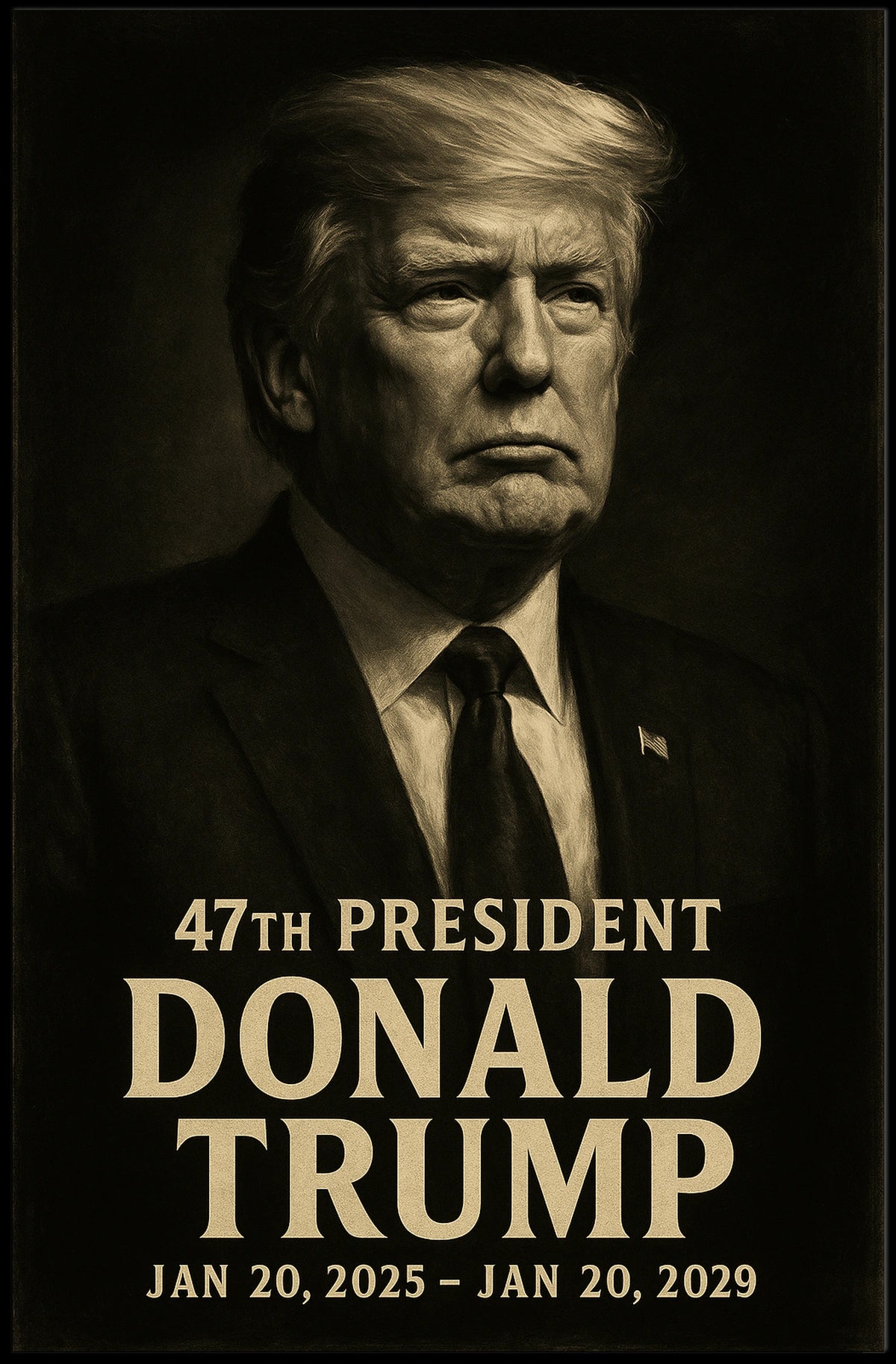 Donald Trump 47th President Poster