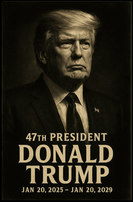 Donald Trump 47th President Poster