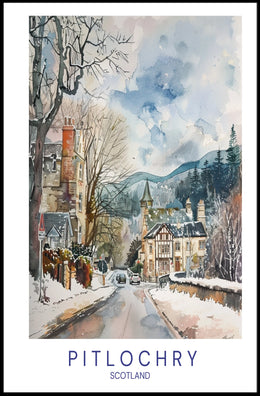 Winter in Pitlochry Poster