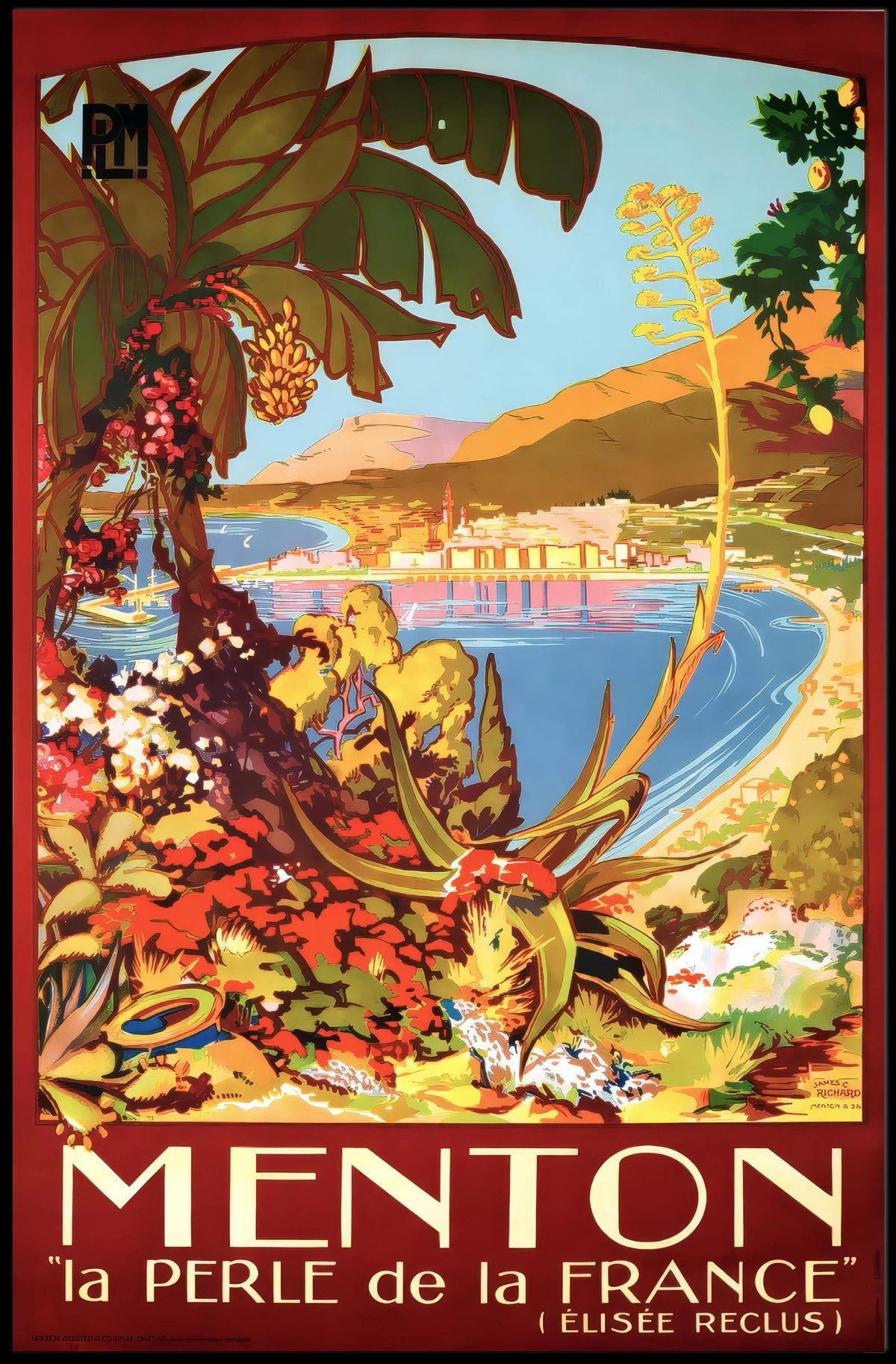 Menton La Perle De La France Poster