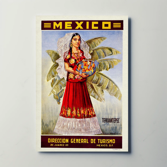 Mexico Turismo 1950 Poster