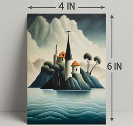 Enchanted Island Fortress Poster PosterGoat