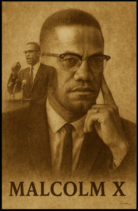 Malcolm X Iconic Leader Poster