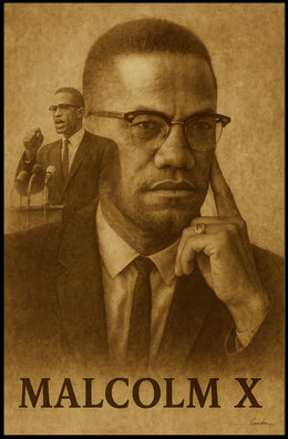 Malcolm X Iconic Leader Poster