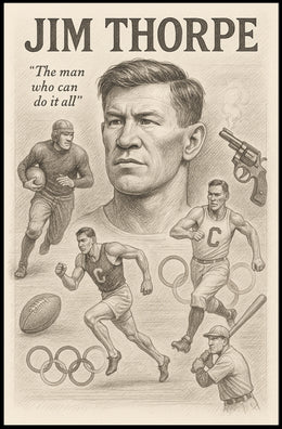 Jim Thorpe Legendary Sports Icon Jim Thorpe Poster