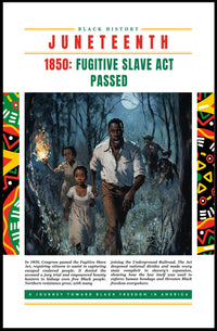 Black History Fugitive Slave Act Heritage Poster