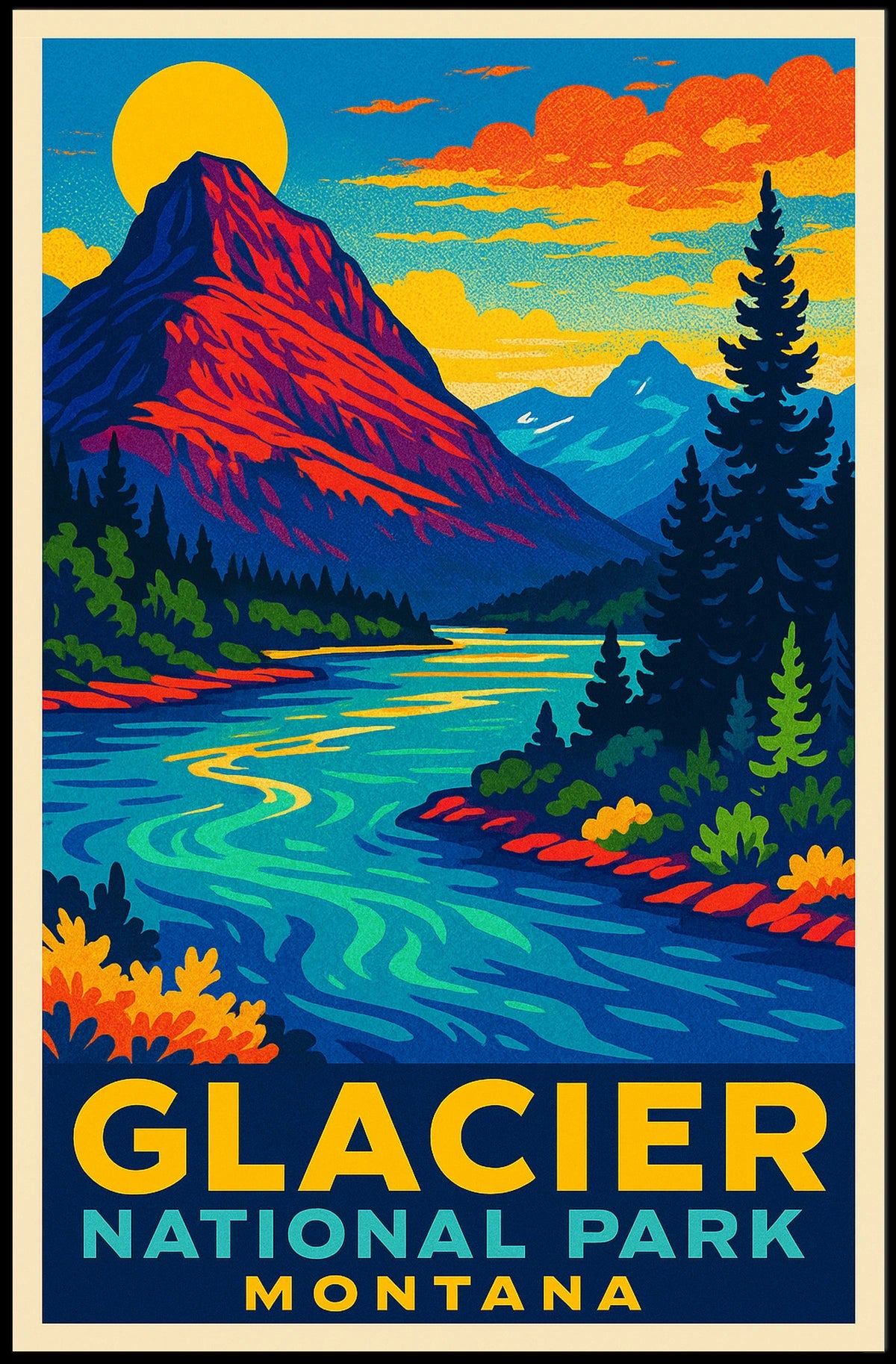 Glacier National Park Montana Poster