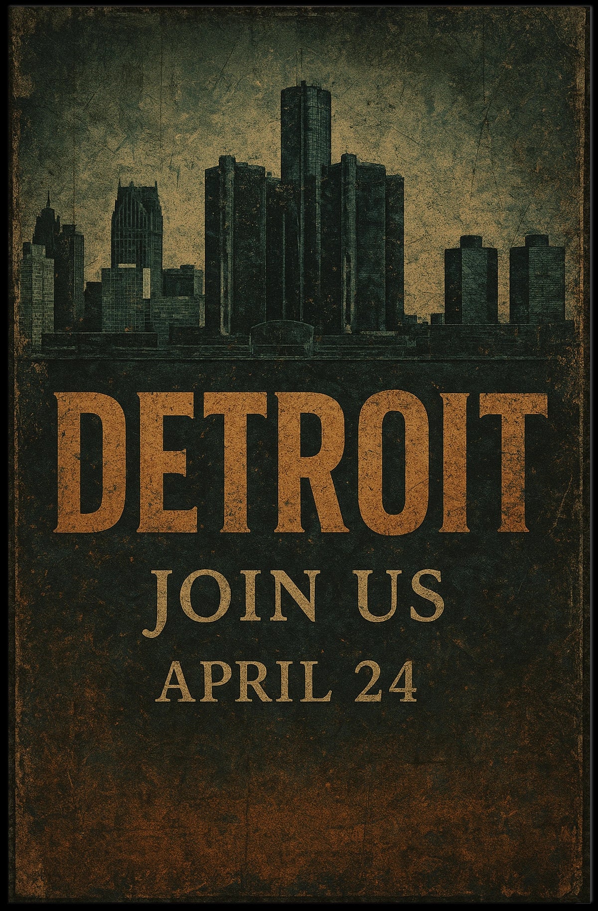 Detroit Event Invitation Poster