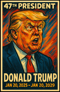 Trump Resolute Commander Patriotic Pop Art Poster