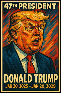 Trump Resolute Commander Patriotic Pop Art Poster