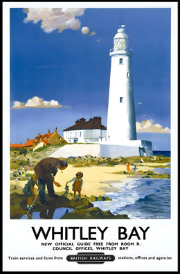 Whitley Bay Travel Poster