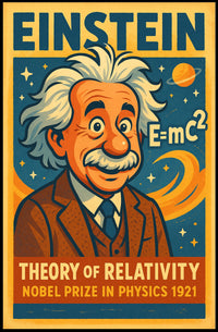 Albert Einstein Theory Of Relativity Poster