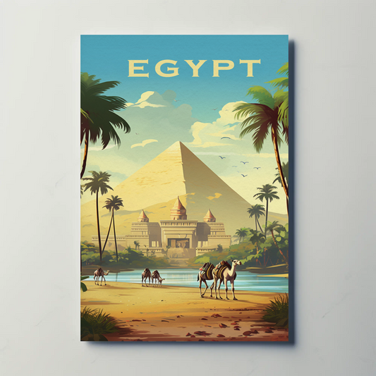 Egypt Vintage Travel Poster