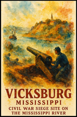 Vicksburg Civil War Siege Poster