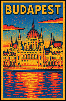 Budapest Architectural Art Poster