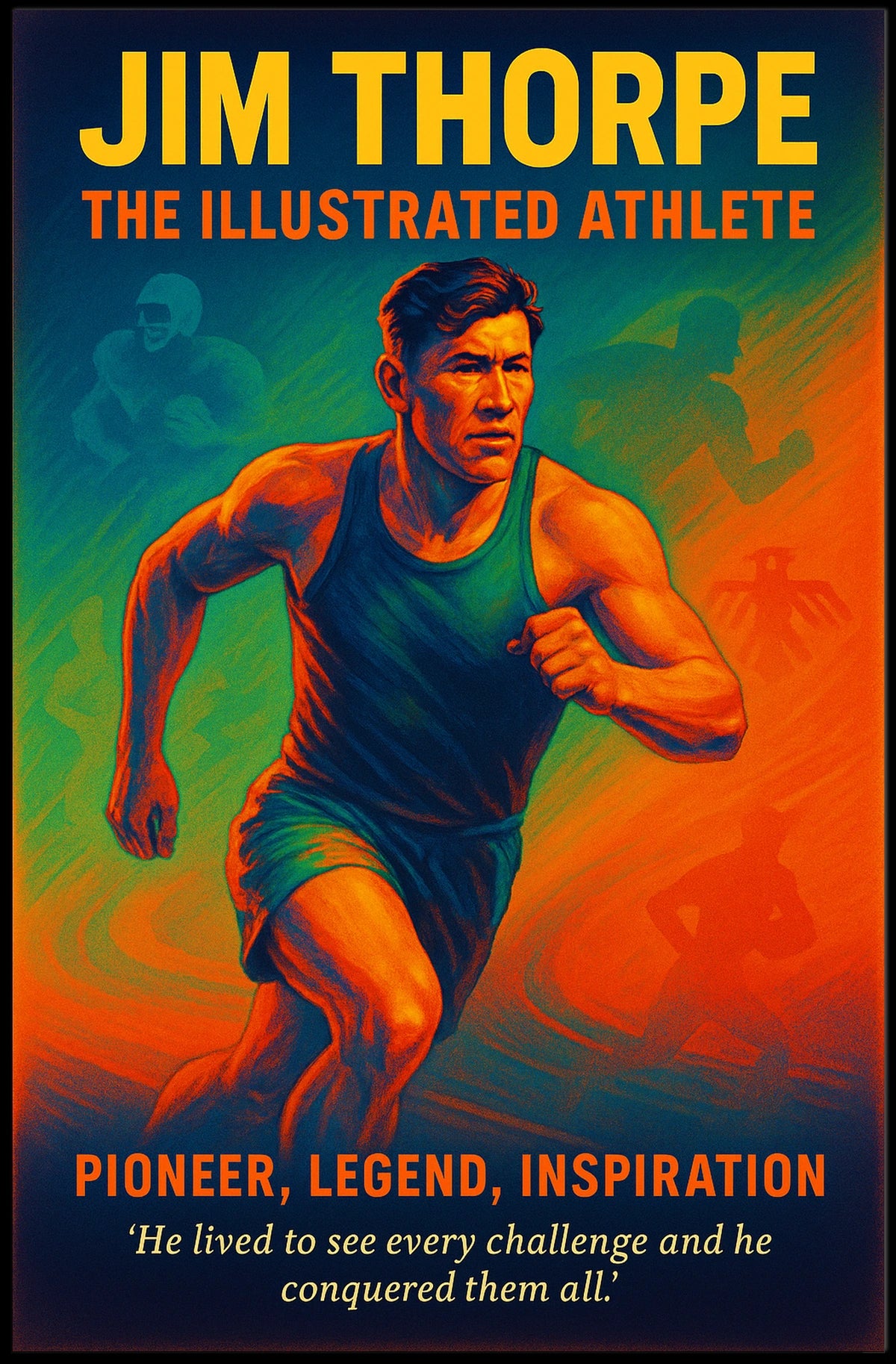 Jim Thorpe Legendary Athlete Jim Thorpe Poster
