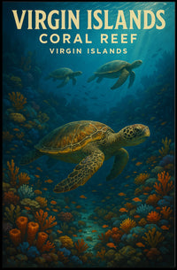 Virgin Islands Coral Reef Poster
